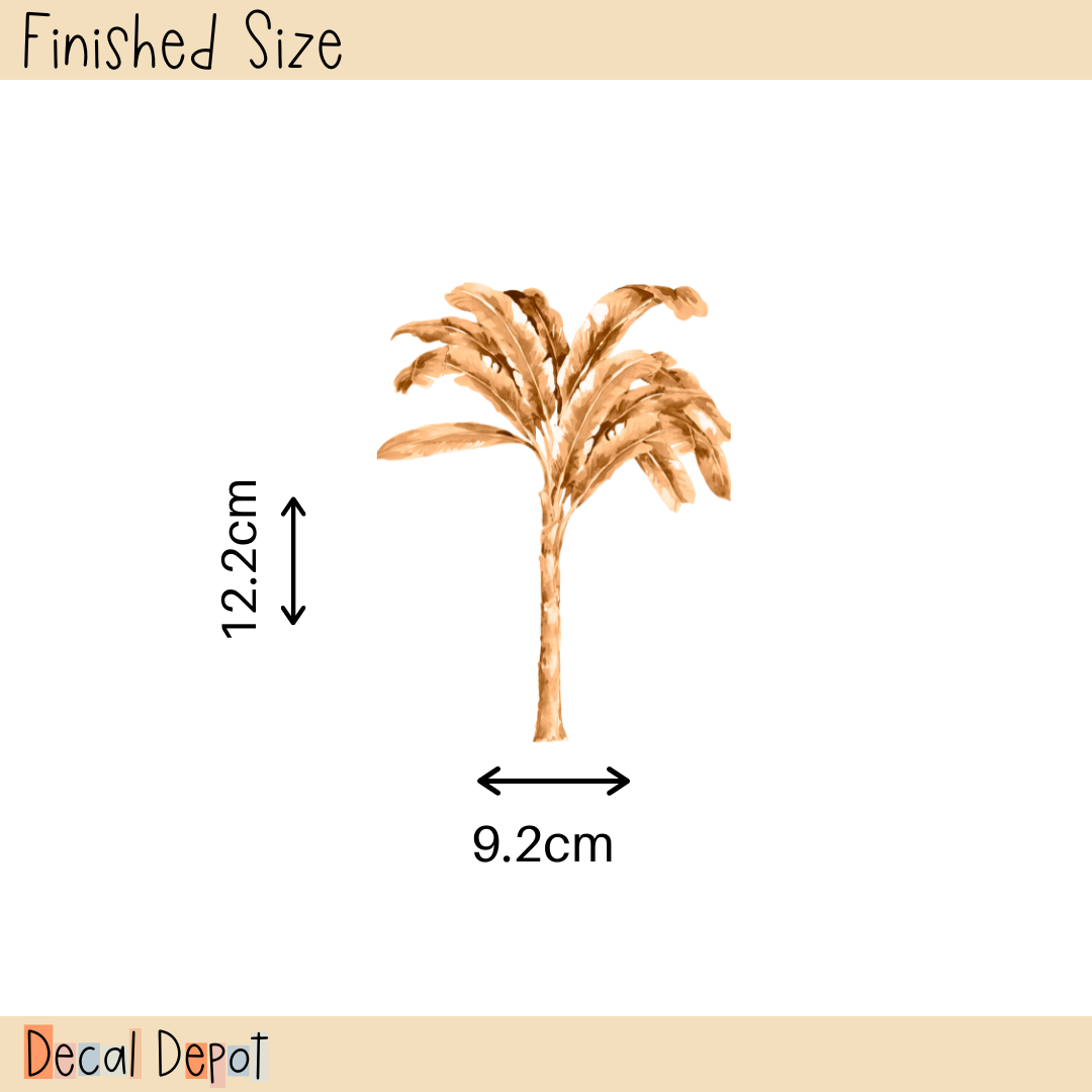 Boho Mini Palms Wall Decals