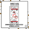 Emergency Services Vehicles Wall Decals