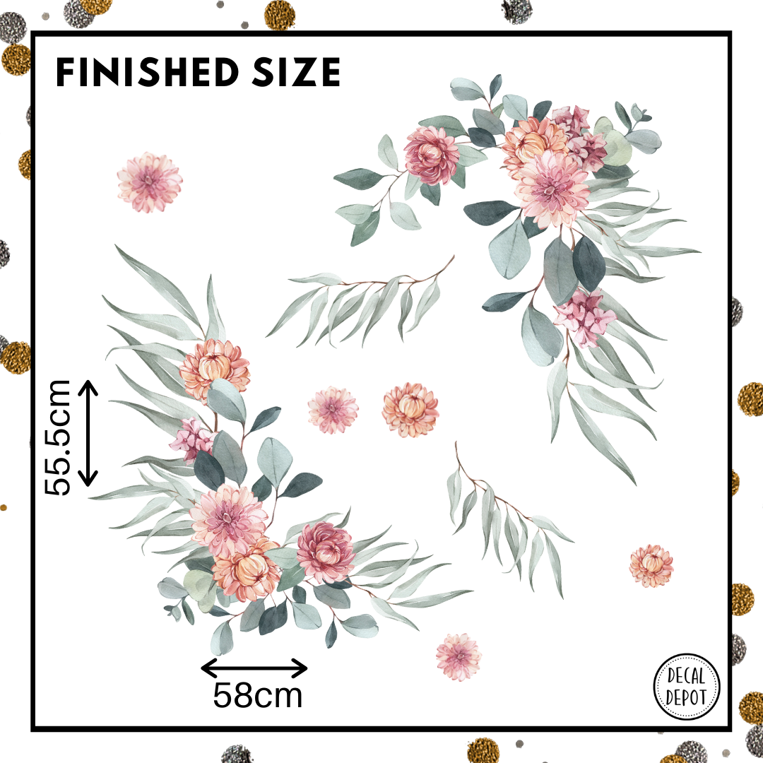 Bush Bouquets Wall Decals