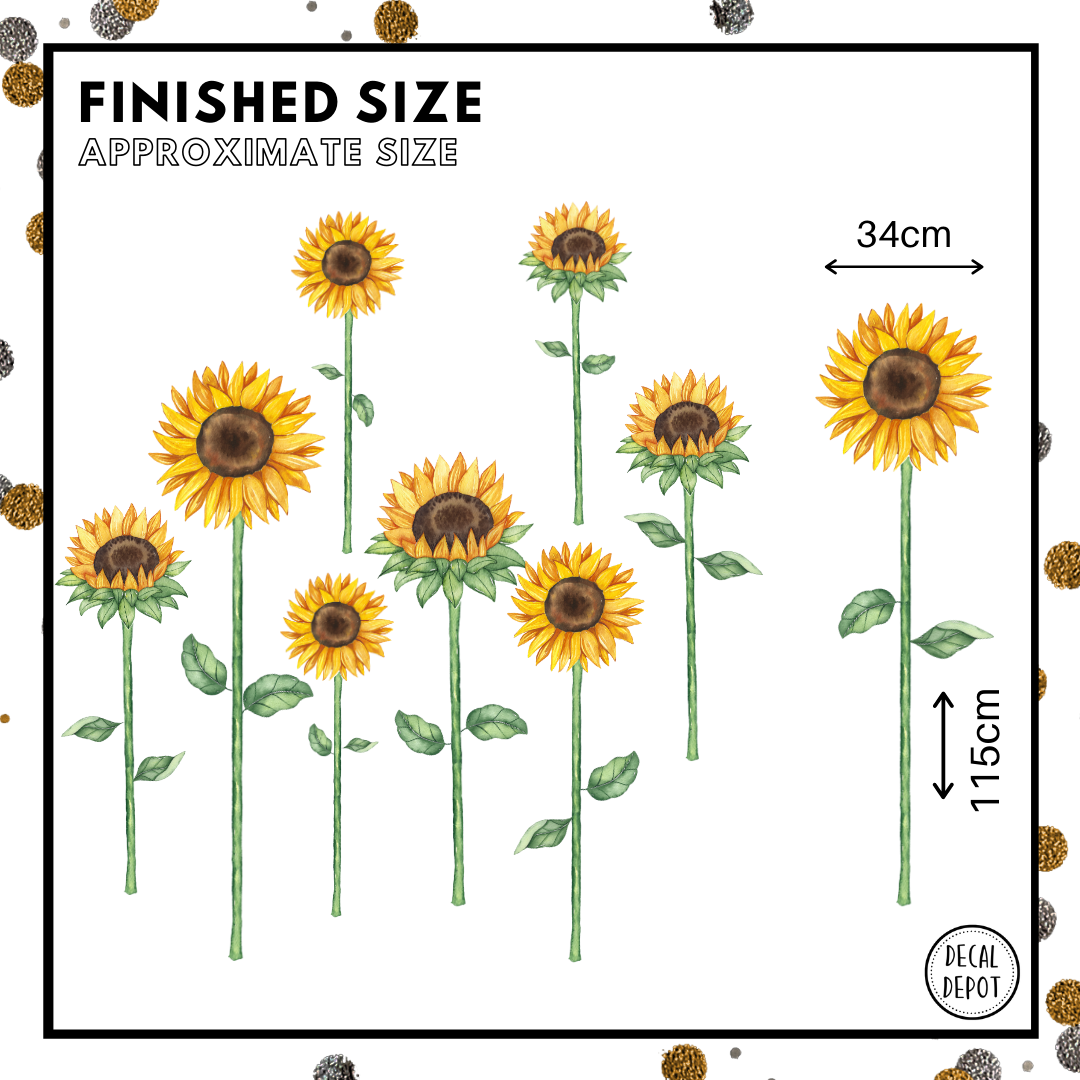 Sunflowers Wall Decals