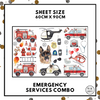 Emergency Services Vehicles Wall Decals