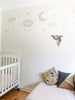 Moon and Stars Wall Decals